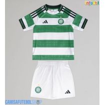 Camisa de time de futebol Celtic Replicas 1º Equipamento Infantil 2025-26 Manga Curta (+ Calças curtas)
